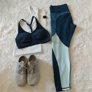 Athleta Color Block All In 7/8 Tights Size Medium